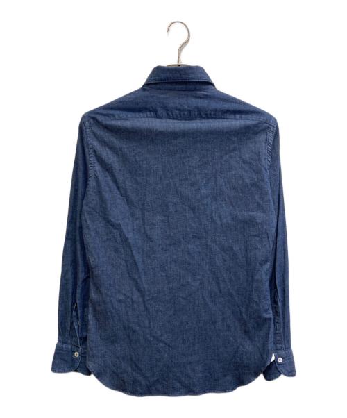 giannetto（ジャンネット）giannetto (ジャンネット) インディゴシャンブレーシャツ ネイビー サイズ:40の古着・服飾アイテム