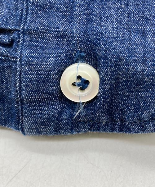 giannetto（ジャンネット）giannetto (ジャンネット) インディゴシャンブレーシャツ ネイビー サイズ:40の古着・服飾アイテム