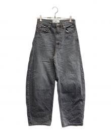 Curensology（カレンソロジー）の古着「ユーズドカーヴィーワイドパンツ」｜グレー