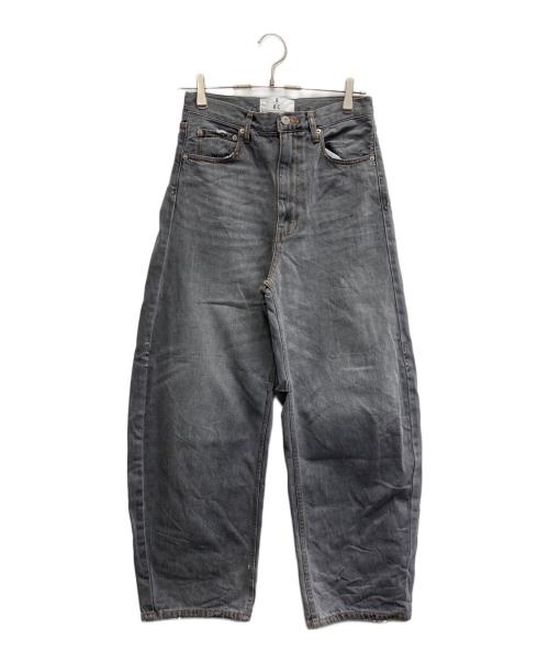Curensology（カレンソロジー）Curensology (カレンソロジー) ユーズドカーヴィーワイドパンツ グレー サイズ:38の古着・服飾アイテム