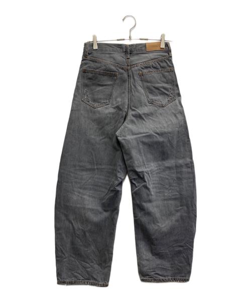 Curensology（カレンソロジー）Curensology (カレンソロジー) ユーズドカーヴィーワイドパンツ グレー サイズ:38の古着・服飾アイテム