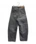 Curensology (カレンソロジー) ユーズドカーヴィーワイドパンツ グレー サイズ:38：7000円