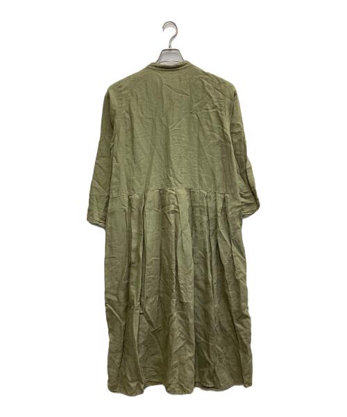 nest Robe（ネストローブ）nest Robe (ネストローブ) リネンワンピース オリーブ サイズ:Freeの古着・服飾アイテム