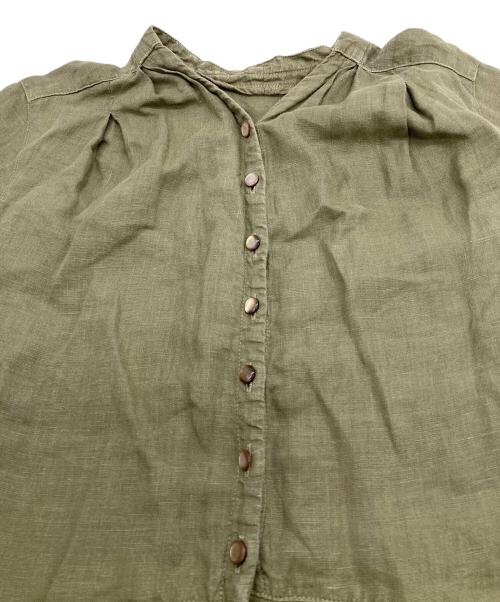 nest Robe（ネストローブ）nest Robe (ネストローブ) リネンワンピース オリーブ サイズ:Freeの古着・服飾アイテム