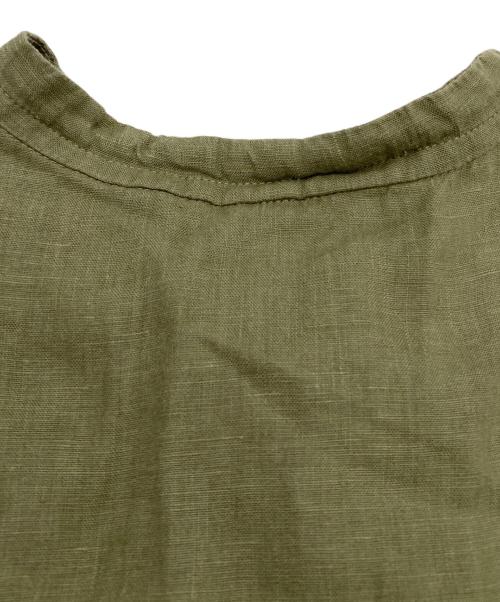nest Robe（ネストローブ）nest Robe (ネストローブ) リネンワンピース オリーブ サイズ:Freeの古着・服飾アイテム