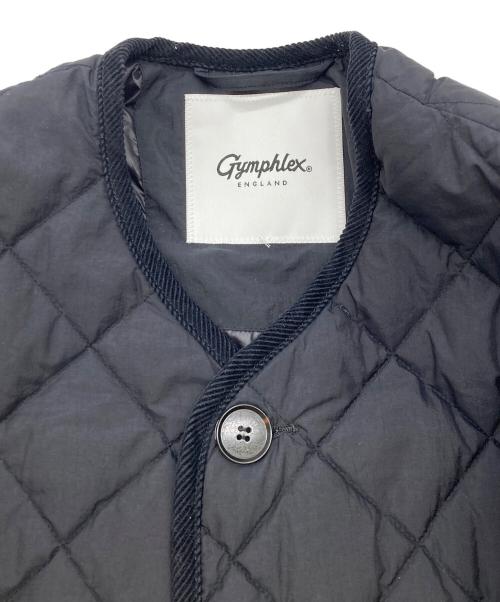 Gymphlex（ジムフレックス）Gymphlex (ジムフレックス) ミドルキルティングブルゾン ブラック サイズ:14の古着・服飾アイテム