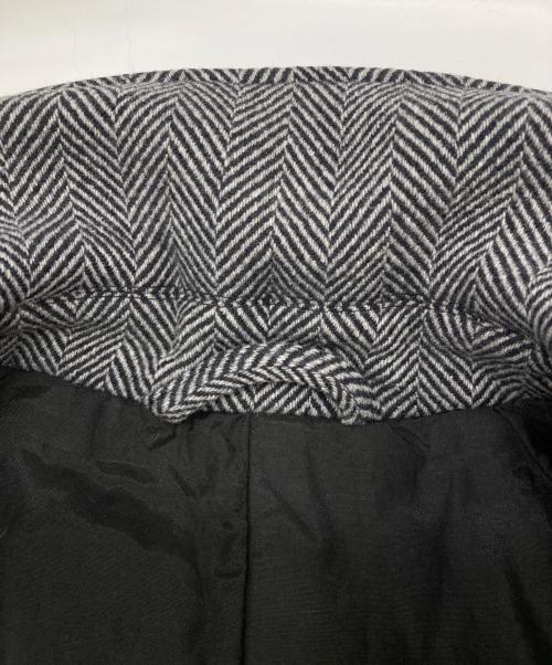 STEVEN ALAN（スティーブンアラン）STEVEN ALAN (スティーブンアラン) ラムズウール ヘリンボーン オーバー バルマカーン コート グレー サイズ:Lの古着・服飾アイテム