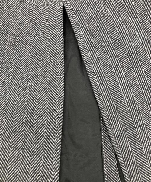 STEVEN ALAN（スティーブンアラン）STEVEN ALAN (スティーブンアラン) ラムズウール ヘリンボーン オーバー バルマカーン コート グレー サイズ:Lの古着・服飾アイテム