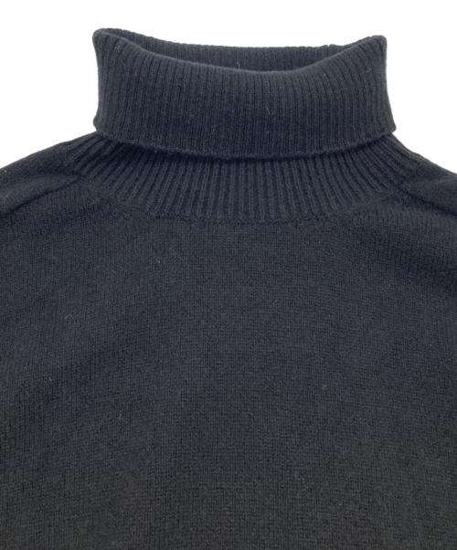 UNITED ARROWS（ユナイテッドアローズ）UNITED ARROWS (ユナイテッドアローズ) ウール カシミヤ ミドルゲージ タートルネック ニット ブラック サイズ:XLの古着・服飾アイテム