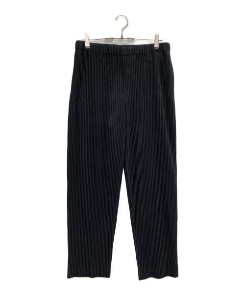 HOMME PLISSE ISSEY MIYAKE（オム プリッセ イッセイ ミヤケ）HOMME PLISSE ISSEY MIYAKE (オム プリッセ イッセイ ミヤケ) BASICS プリーツパンツ ブラック サイズ:3の古着・服飾アイテム