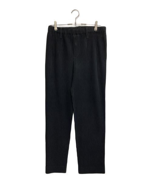 HOMME PLISSE ISSEY MIYAKE（オム プリッセ イッセイ ミヤケ）HOMME PLISSE ISSEY MIYAKE (オム プリッセ イッセイ ミヤケ) BASICS プリーツパンツ ブラック サイズ:3の古着・服飾アイテム