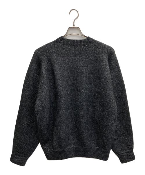 H BEAUTY&YOUTH（エイチ ビューティー&ユース）H BEAUTY&YOUTH (エイチ ビューティー&ユース) アルパカ混ラメニット グレー サイズ:Lの古着・服飾アイテム