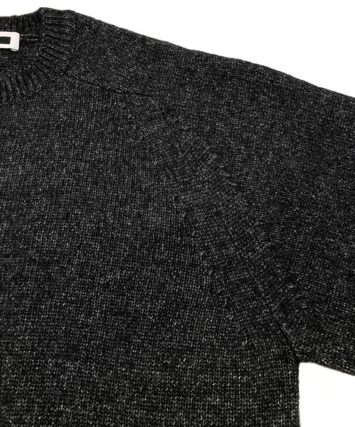 H BEAUTY&YOUTH（エイチ ビューティー&ユース）H BEAUTY&YOUTH (エイチ ビューティー&ユース) アルパカ混ラメニット グレー サイズ:Lの古着・服飾アイテム