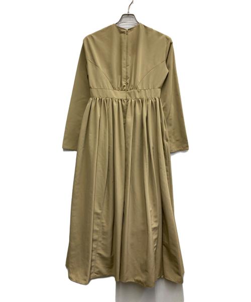 CLANE（クラネ）CLANE (クラネ) ANTIQUE VOLUME FLARE ONE PIECE ベージュ サイズ:1の古着・服飾アイテム