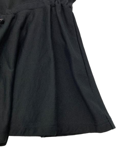 Ujoh（ウジョー）UJOH (ウジョー) ドローコードフレアトップス チュニック カットソー ブラック サイズ:2の古着・服飾アイテム