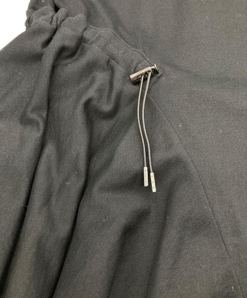 Ujoh（ウジョー）UJOH (ウジョー) ドローコードフレアトップス チュニック カットソー ブラック サイズ:2の古着・服飾アイテム