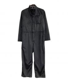 Regency Works（リージェンシーワークス）の古着「ベロア ジャンプスーツ」｜ブラック