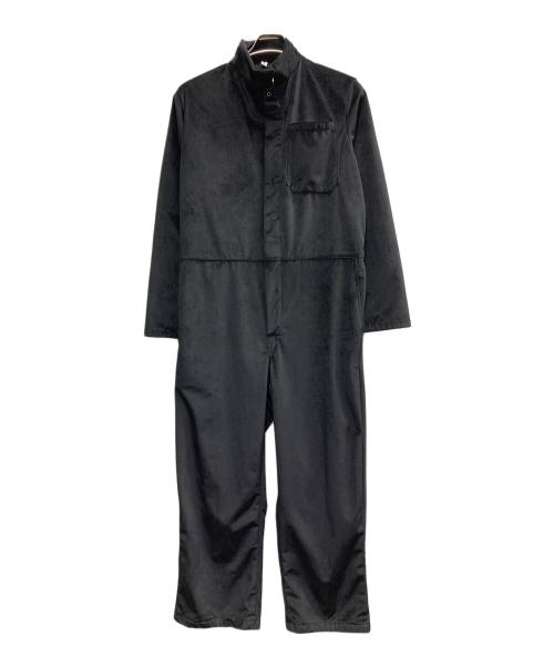 Regency Works（リージェンシーワークス）REGENCY WORKS (リージェンシーワークス) ベロア ジャンプスーツ ブラック サイズ:Sの古着・服飾アイテム