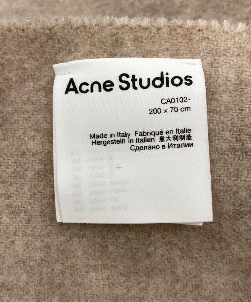 Acne studios（アクネ ストゥディオズ）Acne studios (アクネ ストゥディオス) ウールマフラー ベージュの古着・服飾アイテム