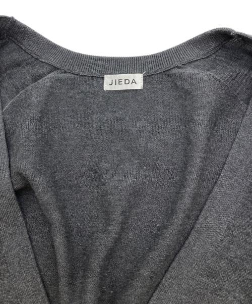 jieda（ジエダ）jieda (ジエダ) COTTON SILK V NECK KNIT グレー サイズ:SIZE 1の古着・服飾アイテム