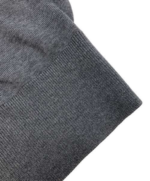jieda（ジエダ）jieda (ジエダ) COTTON SILK V NECK KNIT グレー サイズ:SIZE 1の古着・服飾アイテム