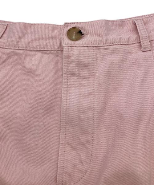 CristaSeya（クリスタセヤ）CristaSeya (クリスタセヤ) PLEATED DENIM TROUSERS ピンク サイズ:Lの古着・服飾アイテム