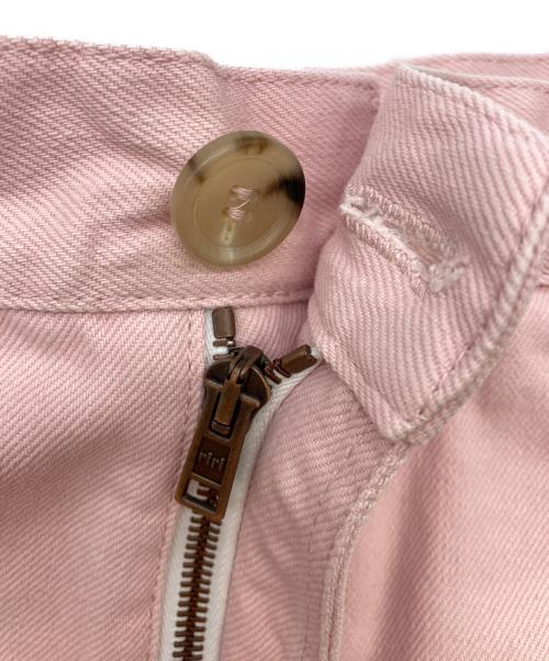 CristaSeya（クリスタセヤ）CristaSeya (クリスタセヤ) PLEATED DENIM TROUSERS ピンク サイズ:Lの古着・服飾アイテム