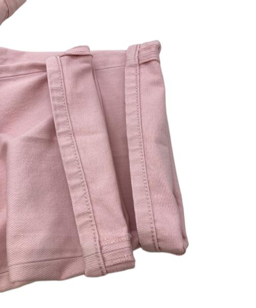 CristaSeya（クリスタセヤ）CristaSeya (クリスタセヤ) PLEATED DENIM TROUSERS ピンク サイズ:Lの古着・服飾アイテム