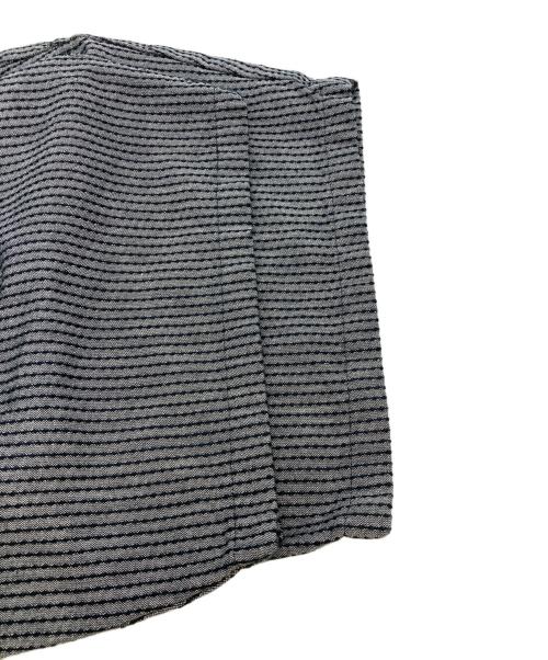 UZUIRO（ウズイロ）UZUIRO (ウズイロ) よろけ縞一本刺し子 バルーンパンツ/グレー/三河木綿 刺し子織 グレー サイズ:表記無しの古着・服飾アイテム