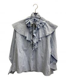 MAISON SPECIAL（メゾンスペシャル）の古着「2way Ruffled Frilled Blouse」｜ブルー