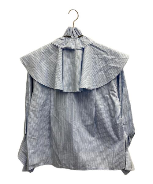 MAISON SPECIAL（メゾンスペシャル）MAISON SPECIAL (メゾンスペシャル) 2way Ruffled Frilled Blouse ブルー サイズ:FREEの古着・服飾アイテム