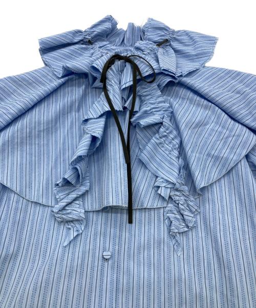 MAISON SPECIAL（メゾンスペシャル）MAISON SPECIAL (メゾンスペシャル) 2way Ruffled Frilled Blouse ブルー サイズ:FREEの古着・服飾アイテム