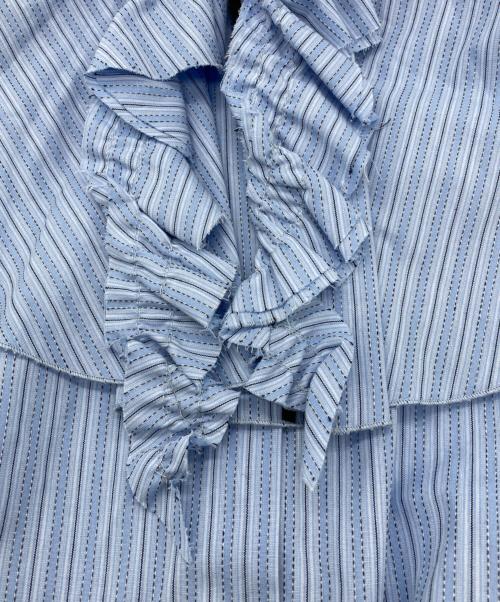 MAISON SPECIAL（メゾンスペシャル）MAISON SPECIAL (メゾンスペシャル) 2way Ruffled Frilled Blouse ブルー サイズ:FREEの古着・服飾アイテム