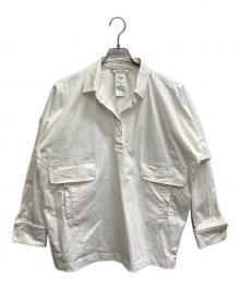 MaxMara（マックスマーラ）の古着「プルオーバーシャツ」｜ホワイト