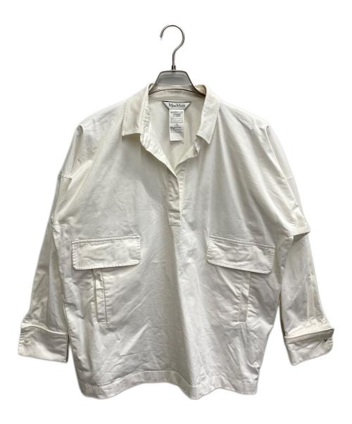 MaxMara（マックスマーラ）MaxMara (マックスマーラ) プルオーバーシャツ ホワイト サイズ:44の古着・服飾アイテム