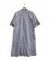 ticca (ティッカ) ノーカラーストライプシャツワンピース ブルー サイズ:F：10000円