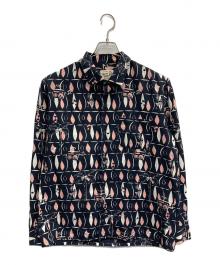 Hysteric Glamour（ヒステリックグラマー）の古着「オープンカラーシャツ」｜ブラック