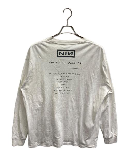 COMOLI（コモリ）COMOLI (コモリ) NINE INCH NAILS (ナイン・インチ・ネイルズ) Nine Inch Nails LS T-shirt ホワイト サイズ:4の古着・服飾アイテム