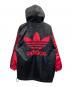 adidas (アディダス) トレフォイルアノラックパーカー レッド×ブラック サイズ:ML：4000円