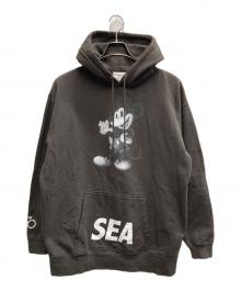 WIND AND SEA×DISNEY（ウィンダンシー×ディズニー）の古着「100周年 MICKEY MOUSE HOODIE」｜グレー