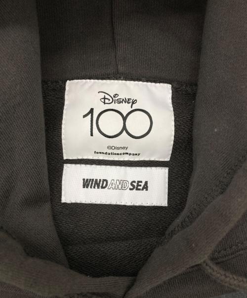 WIND AND SEA（ウィンダンシー）WIND AND SEA (ウィンダンシー) DISNEY (ディズニー) 100周年 MICKEY MOUSE HOODIE グレー サイズ:XLの古着・服飾アイテム