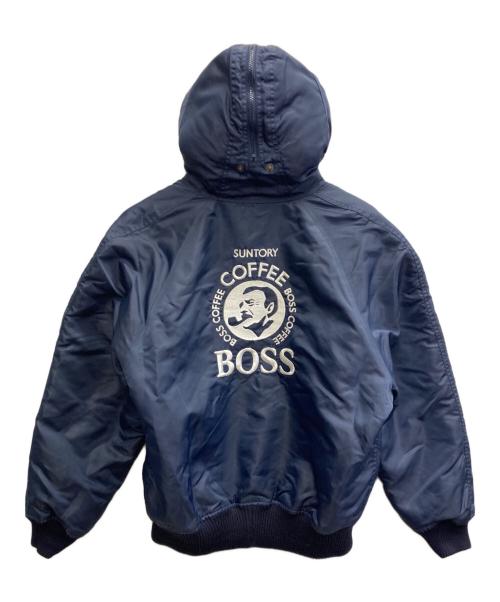 SUNTORY（サントリー）SUNTORY (サントリー) フライトジャケット ネイビー サイズ:Lの古着・服飾アイテム