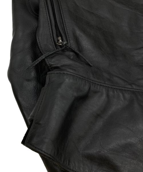 VANSON（バンソン）VANSON (バンソン) レザー モーターサイクルジャケット ブラック サイズ:SIZE 6の古着・服飾アイテム