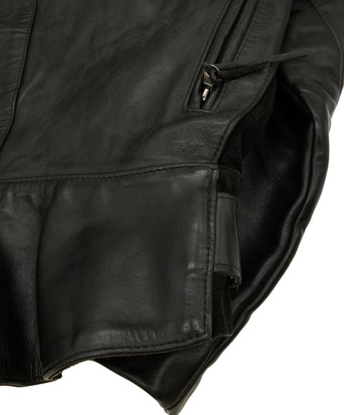 VANSON（バンソン）VANSON (バンソン) レザー モーターサイクルジャケット ブラック サイズ:SIZE 6の古着・服飾アイテム