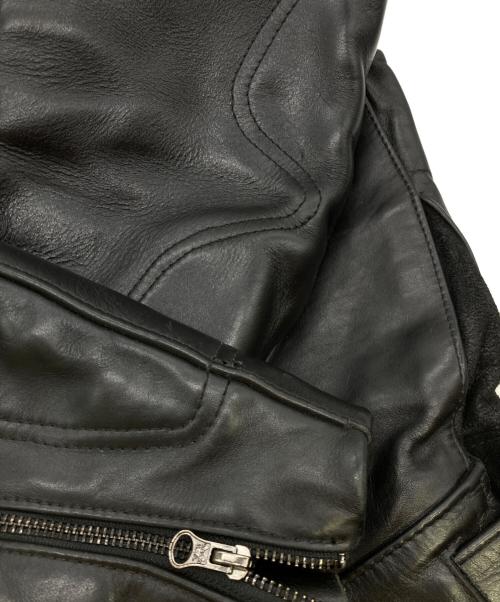 VANSON（バンソン）VANSON (バンソン) レザー モーターサイクルジャケット ブラック サイズ:SIZE 6の古着・服飾アイテム