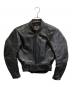 VANSON（バンソン）の古着「レザー モーターサイクルジャケット」｜ブラック