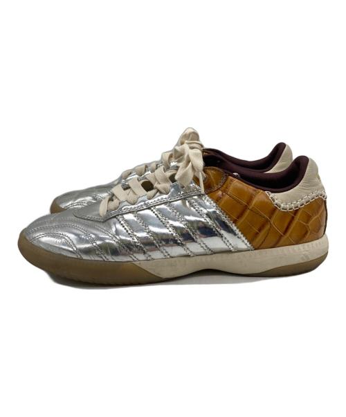 adidas（アディダス）adidas (アディダス) WALES BONNER (ウェールズボナー) MN SAMBA METALLIC シルバー×ブラウン サイズ:27.5の古着・服飾アイテム