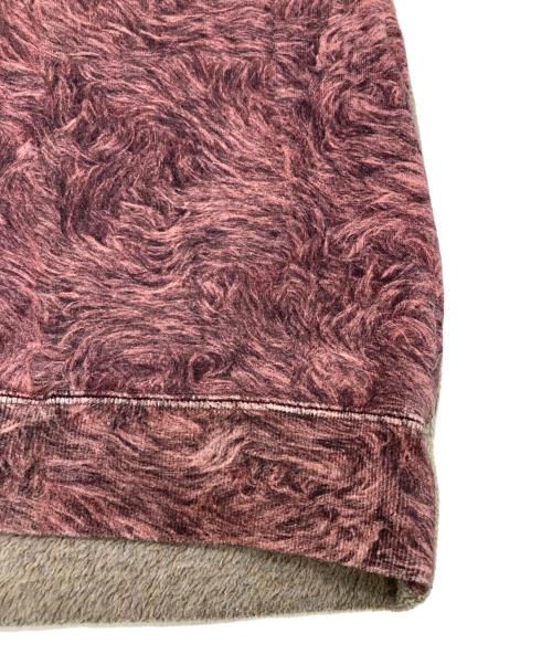 UNDERCOVER（アンダーカバー）UNDERCOVER (アンダーカバー) モヘヤ混ハイブリッドニット ボルドー×ベージュ サイズ:2の古着・服飾アイテム