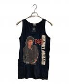Hysteric Glamourヒステリックグラマー）の古着「MICHAEL JACKSON/BADプリントビッグタンクトップ」｜ブラック