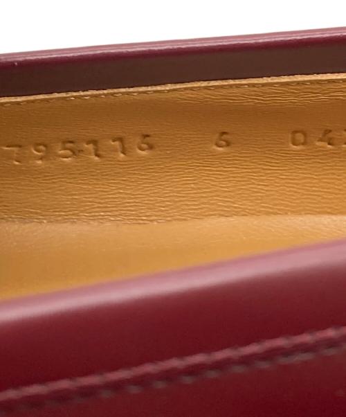 GUCCI（グッチ）GUCCI (グッチ) ホースビット  ローファー バーガンディー サイズ:6の古着・服飾アイテム